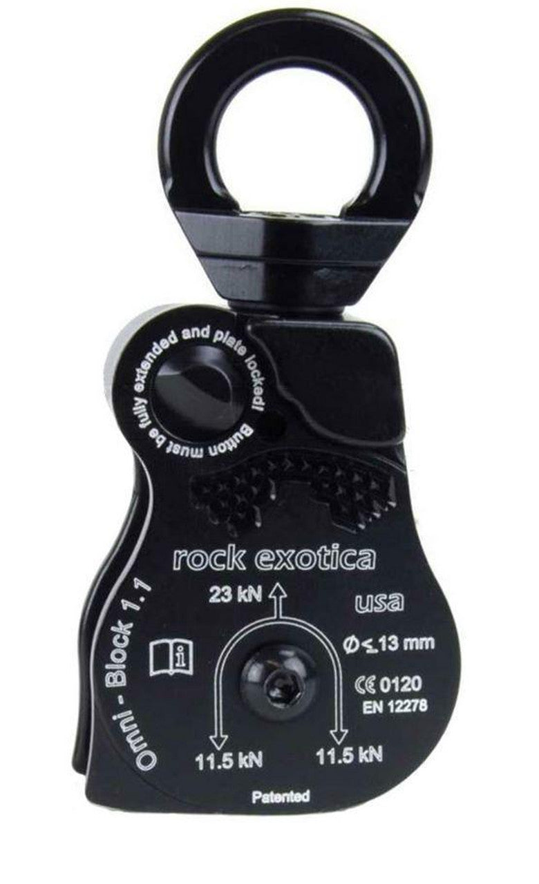 Rock Exotica Omni-Block 1.1" Single Pulley - P54-B
