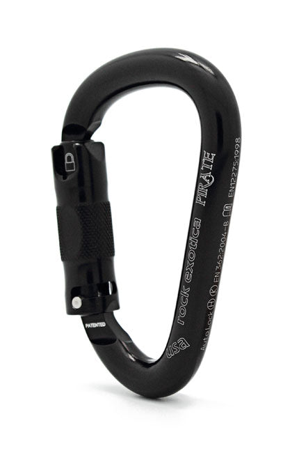 Rock Exotica Pirate Auto-Lock Carabiner Black - C1A-B