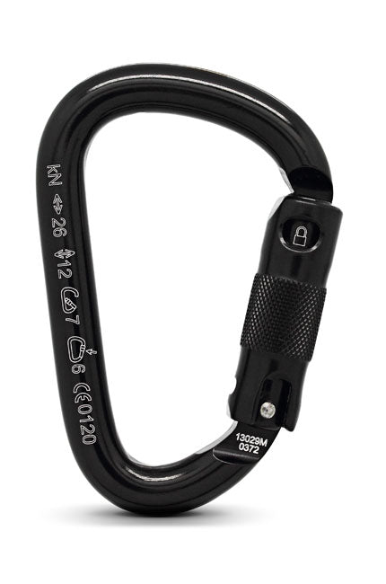 Rock Exotica Pirate Auto-Lock Carabiner Black - C1A-B