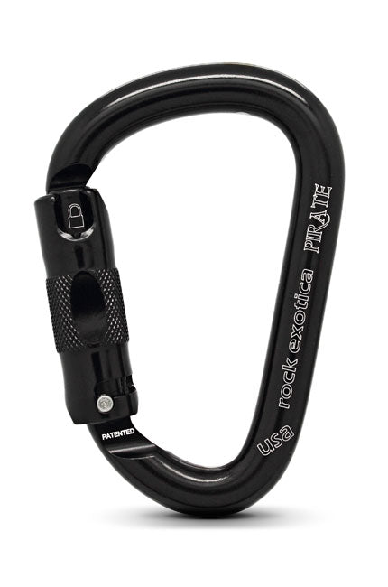 Rock Exotica Pirate Auto-Lock Carabiner Black - C1A-B