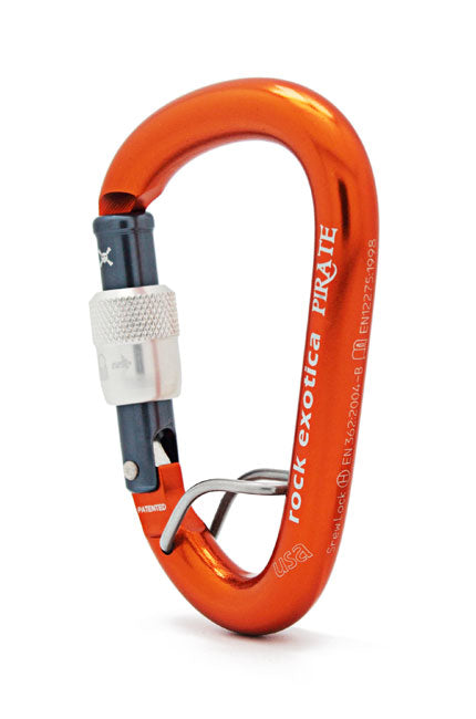 Rock Exotica Pirate WireEye Screw-Lock Carabiner - C1WES