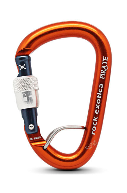 Rock Exotica Pirate WireEye Screw-Lock Carabiner - C1WES