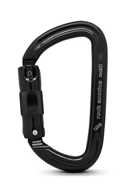 Rock Exotica rockD Auto-Lock Carabiner Black - C2A-B