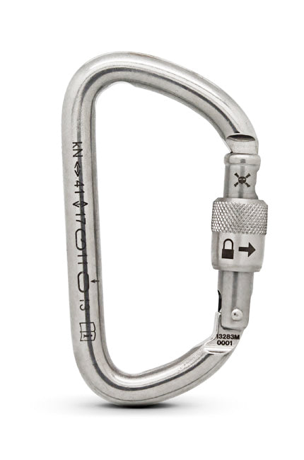 Rock Exotica rockD Stainless Screw-Lock Carabiner - C2S-S