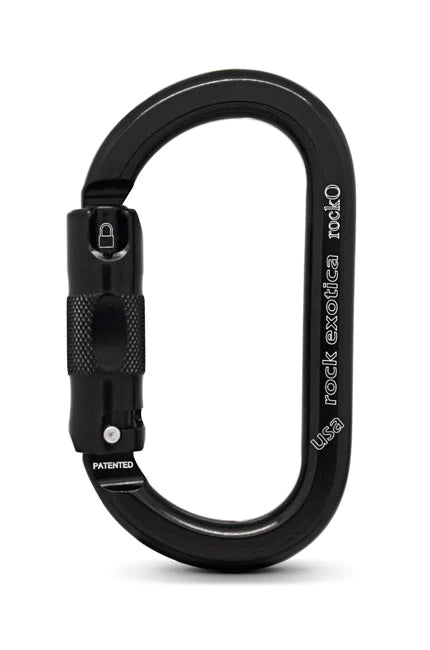 Rock Exotica rockO Auto-Lock Carabiner Black - C3A-B
