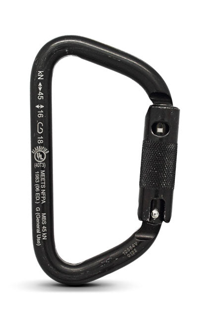 Rock Exotica rockSteel Auto-Lock Carabiner Black - M31-TLN