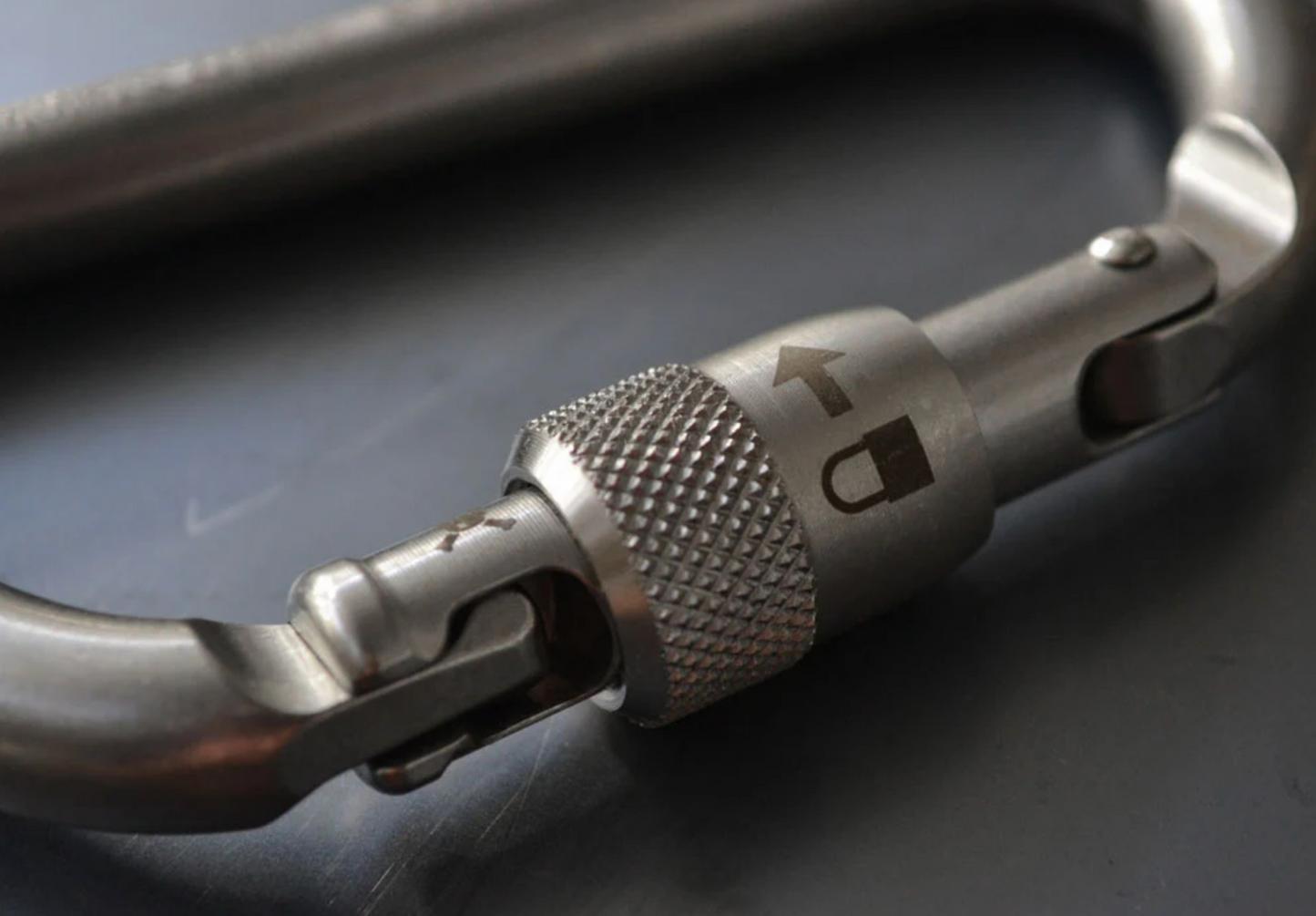 Rock Exotica rockD Stainless Screw-Lock Carabiner - C2S-S