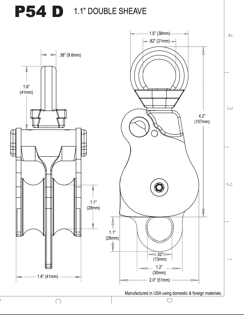 Rock Exotica Omni-Block 1.1" Double - P54D-B