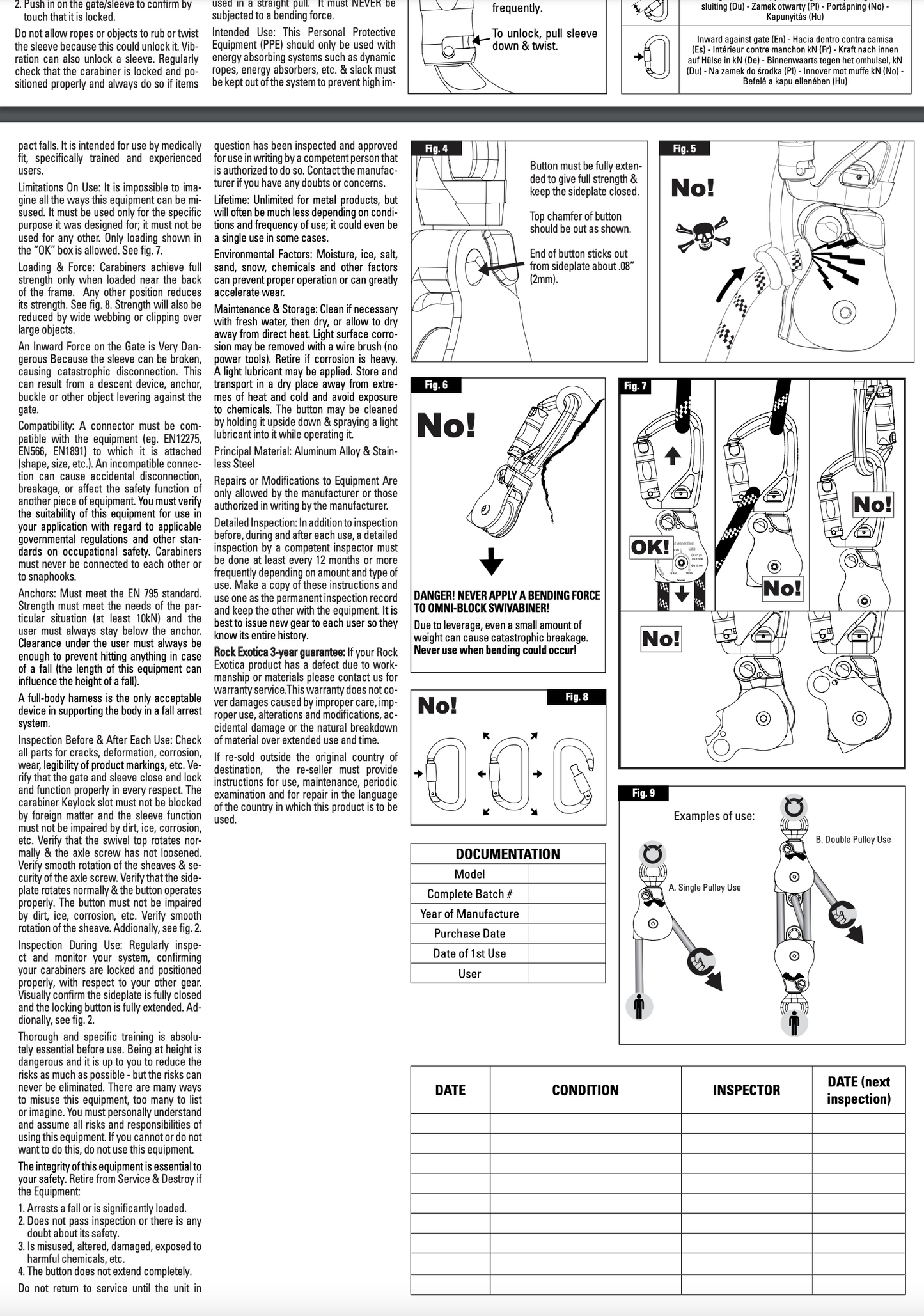 Rock Exotica Omni SwivaBiner 1.1" Double - P54DSB-B
