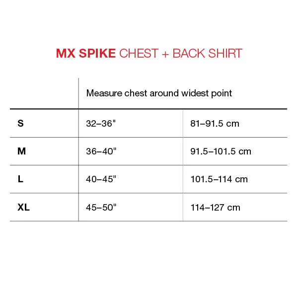 G-Form MX Spike Chest and Back Protector Black S