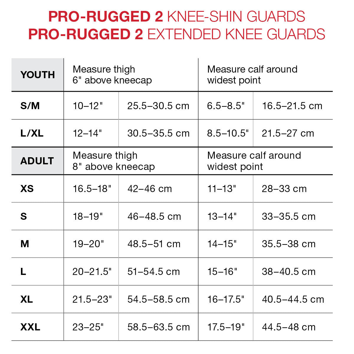 G-Form Pro Rugged 2 Knee/Shin Black/Black S