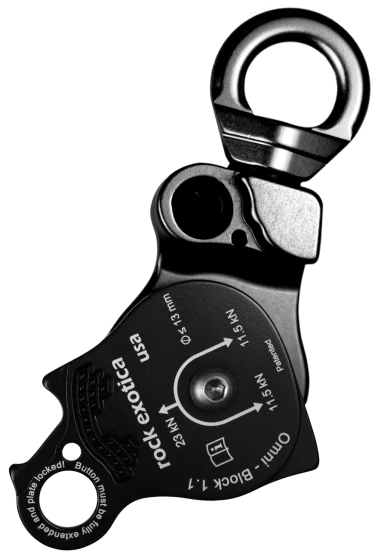 Rock Exotica Omni-Block 1.1" Single Pulley - P54-B