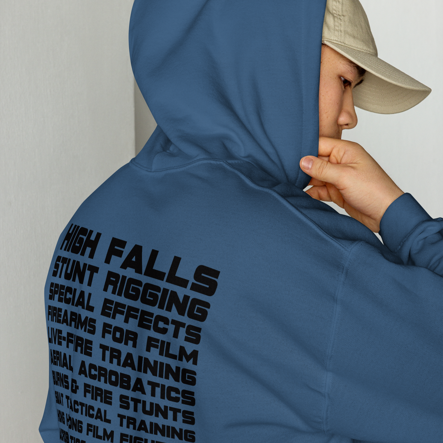 Unisex Hoodie 2025 - round logo front / wording on the back