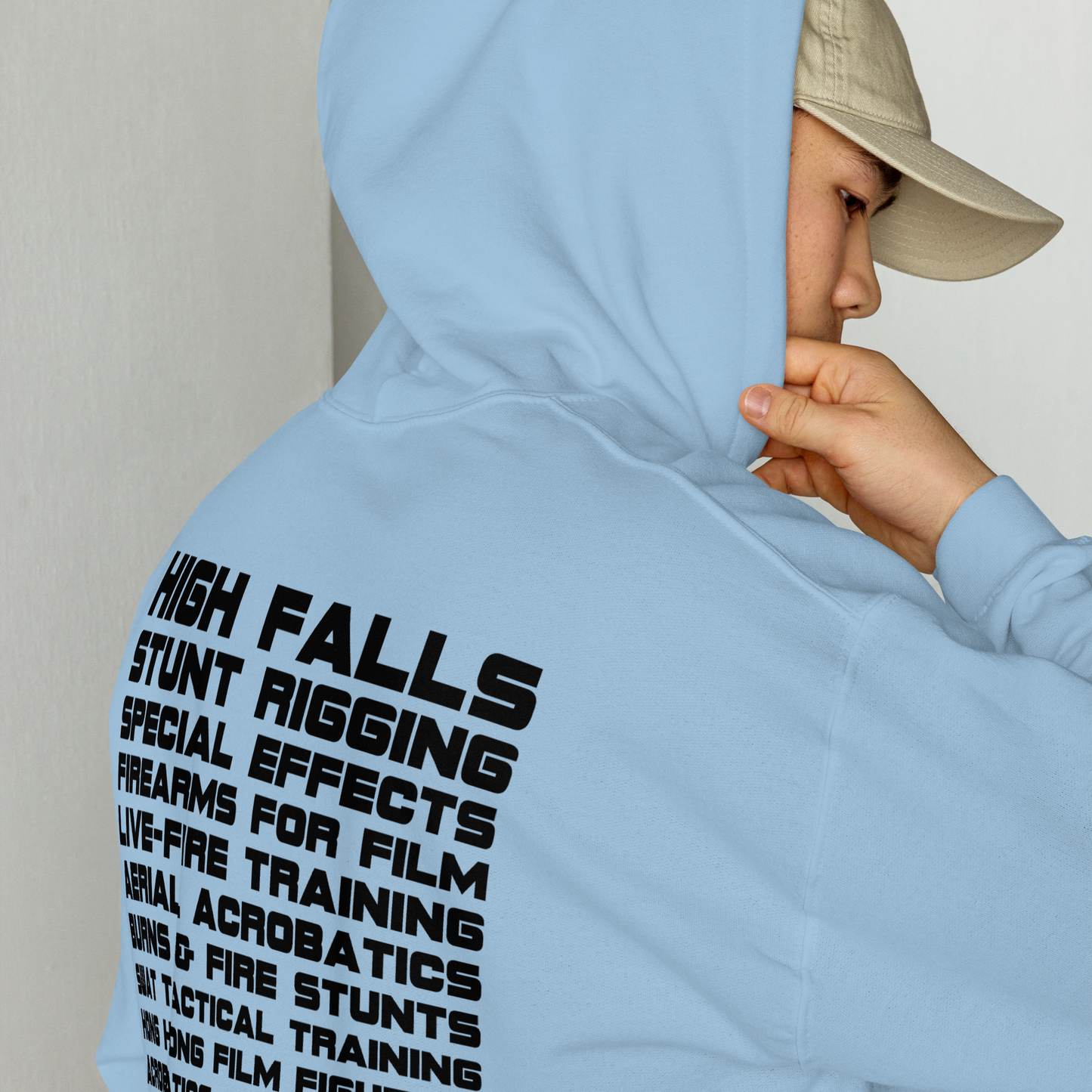 Unisex Hoodie 2025 - round logo front / wording on the back
