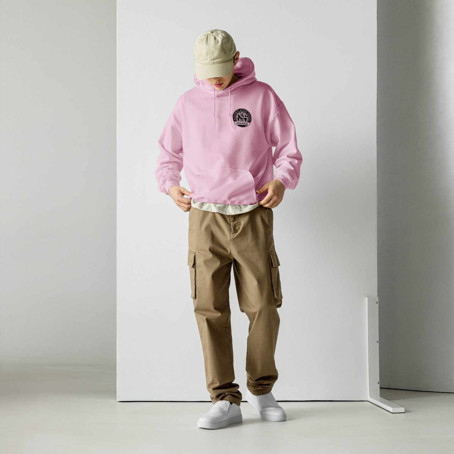 Unisex Hoodie 2025 - round logo front / wording on the back