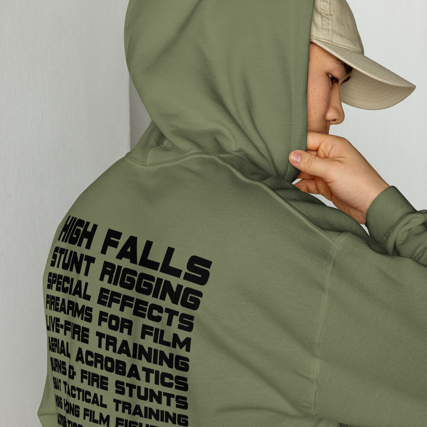 Unisex Hoodie 2025 - round logo front / wording on the back