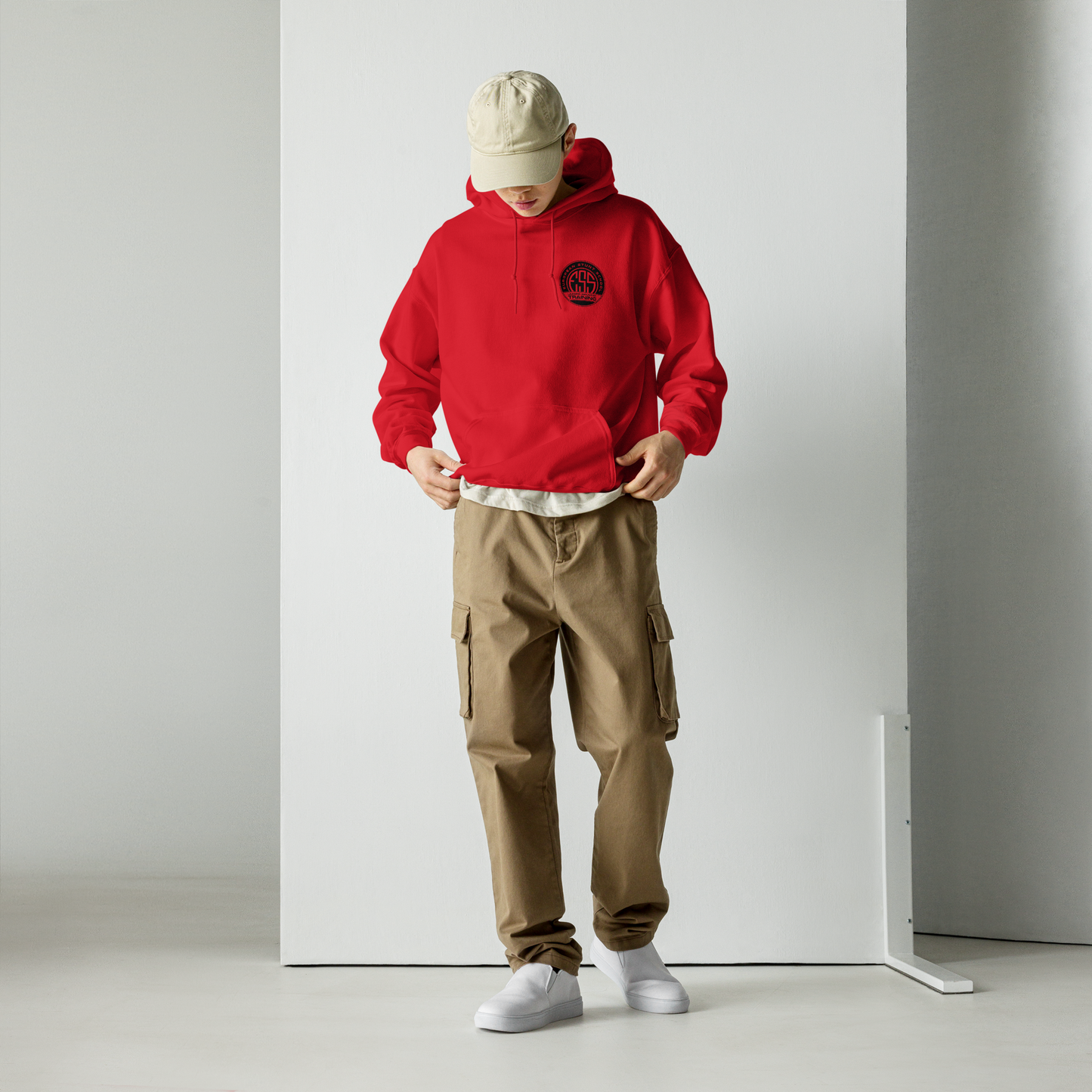 Unisex Hoodie 2025 - round logo front / wording on the back