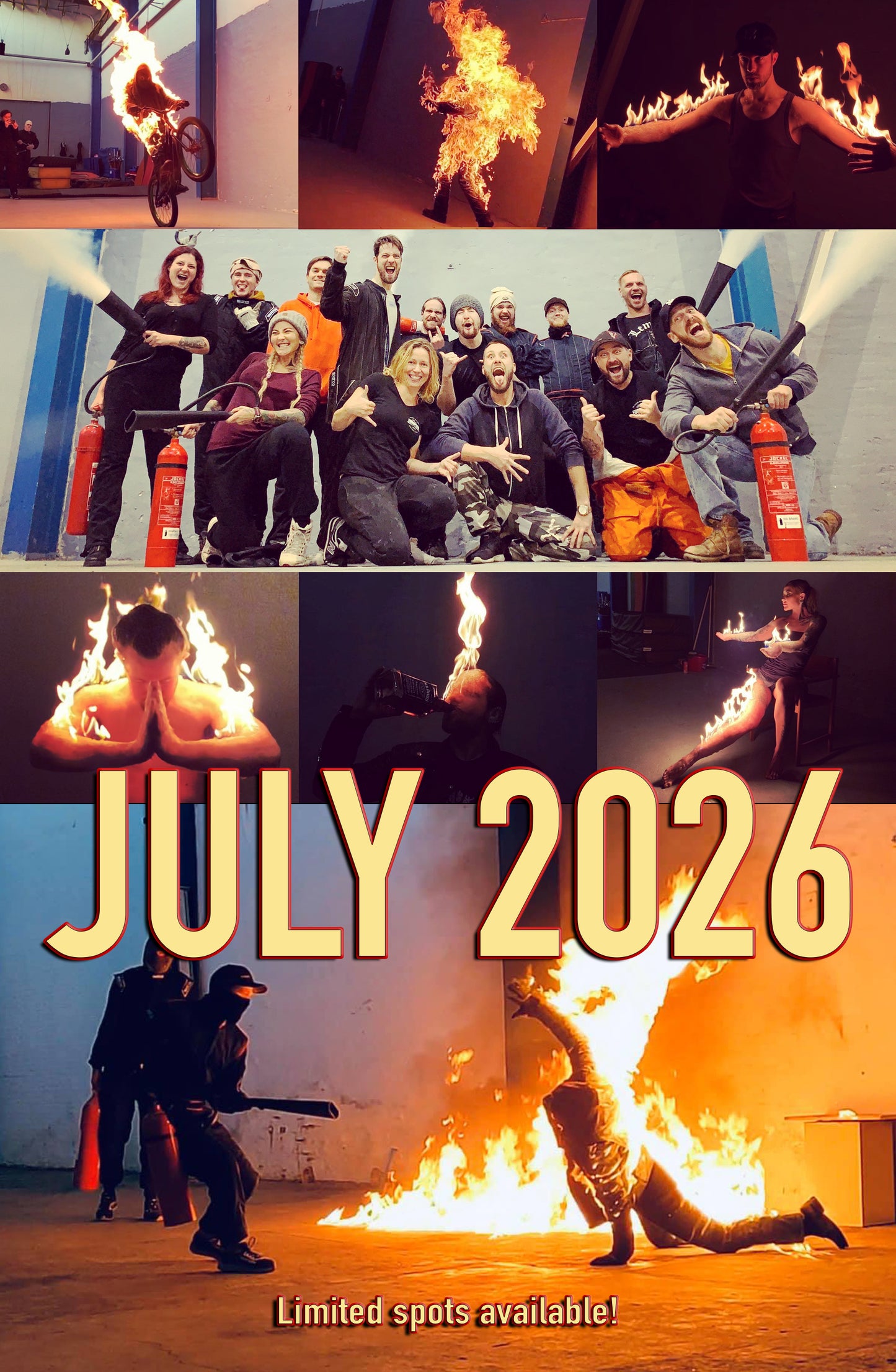 2-day Specialist Fire Stunt course July 2026 - ENTRY FEE ONLY