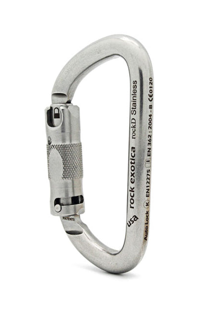 Rock Exotica rockD Stainless Auto-Lock Carabiner - C2S-A