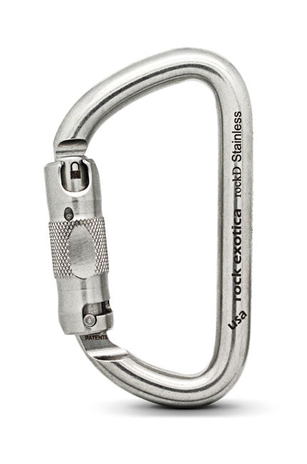 Rock Exotica rockD Stainless Auto-Lock Carabiner - C2S-A