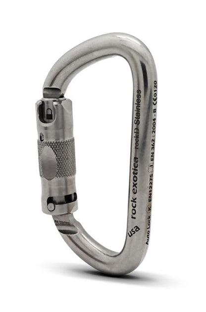 Rock Exotica rockD Stainless Auto-Lock Carabiner - C2S-A