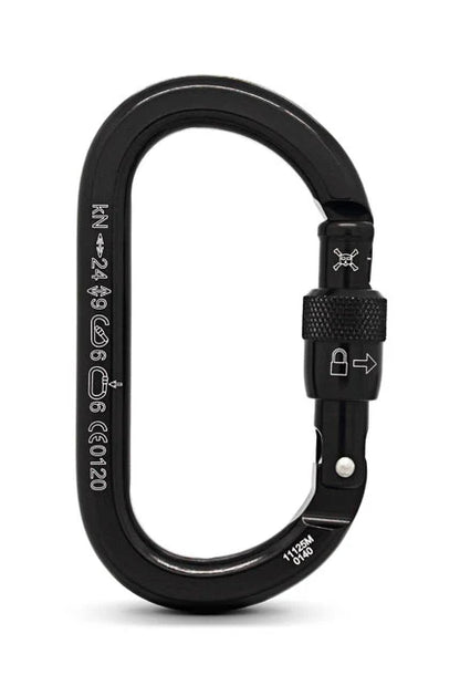 Rock Exotica rockO Screw-Lock Carabiner Black - C3 S-B