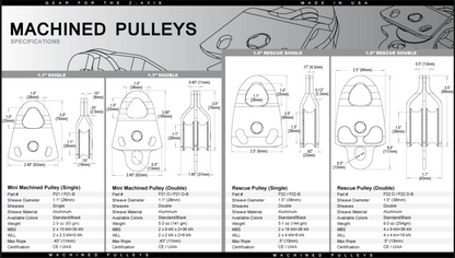 Rock Exotica Machined Pulley - Double P22D-B