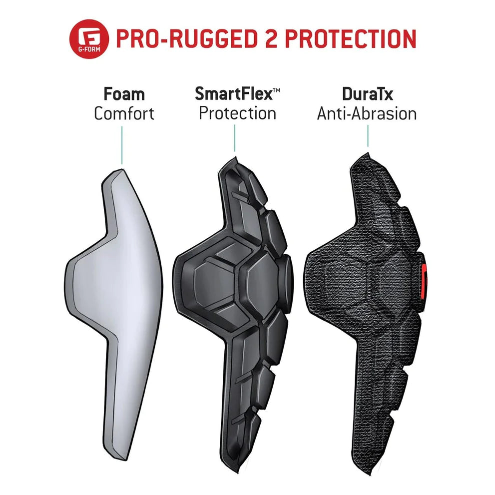 G-Form Pro Rugged 2 Knee Black/Black XXL